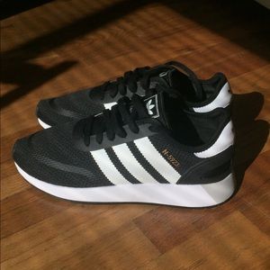 Mens 8.5 Adidas Originals N-5923 Black White Grey